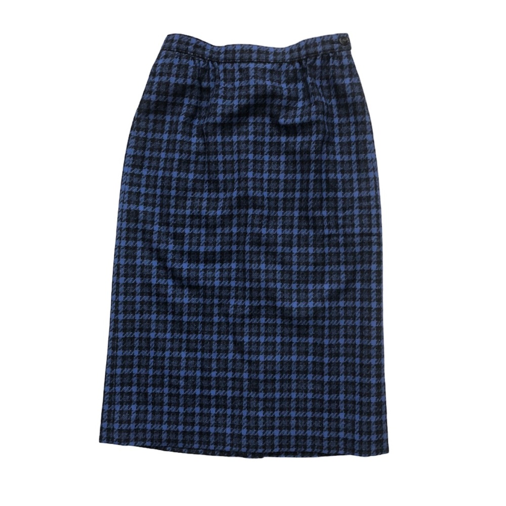 Pendleton Petite Wool Houndstooth Skirt